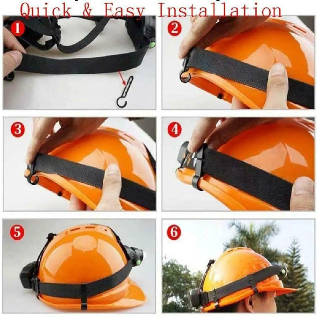 hot Hard Hat Clips 10-Pieces Helmet Headlight Secure Hooks Hard Hat Gear Attachment For Hard Hat Use In Construction Fishing Qme