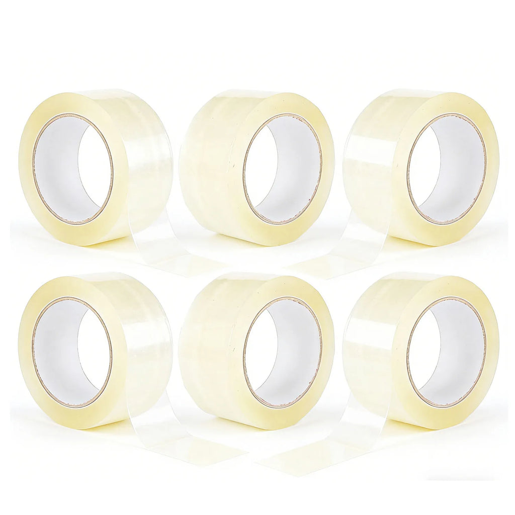 6Pcs Low-Noise Silent Transparent Packing Tape, E-Commerce Express Delivery Silent Sealing Tape Adhesive Tape Silent Tape Qme 6 Rolls 100M 48mm