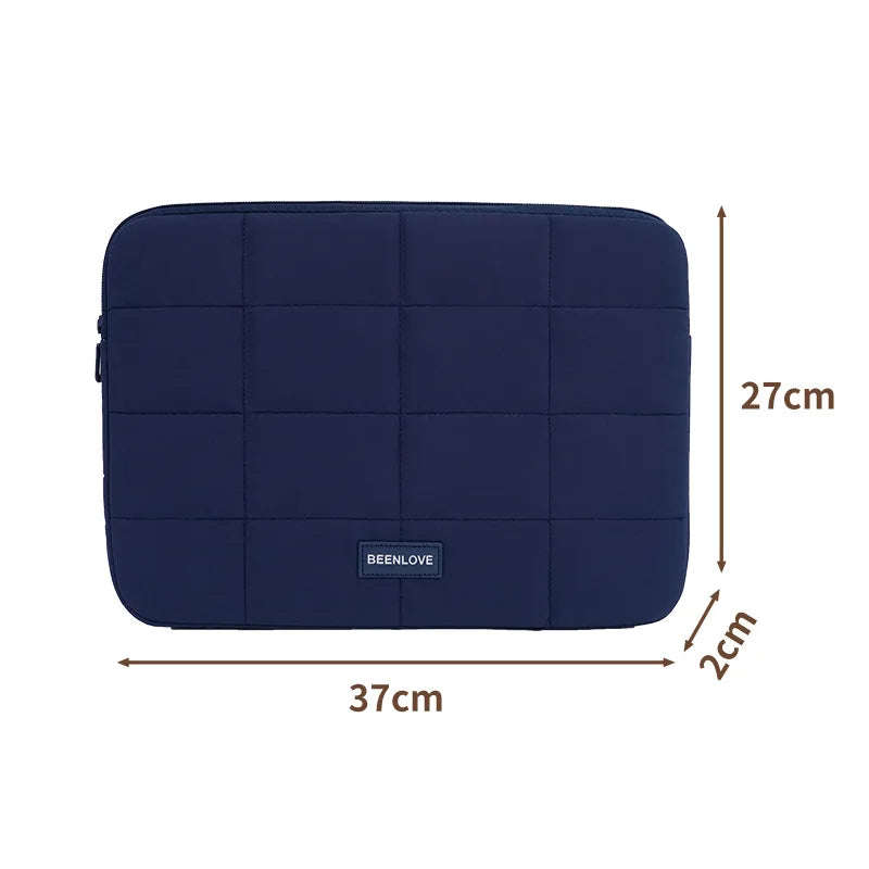 A 13.3/14 inch fluffy laptop case, suitable for MacBook Air iPad Pro and Huawei iPad laptop cases, fashionable laptop soft cases Qme Yunjian15.6InchGreen