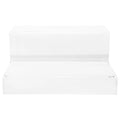 2-Tier Clear Acrylic Display Stand Transparent Lightweight Sturdy Risers for Craft Display Shoes Makeup Accessories Home Store Qme Default Title