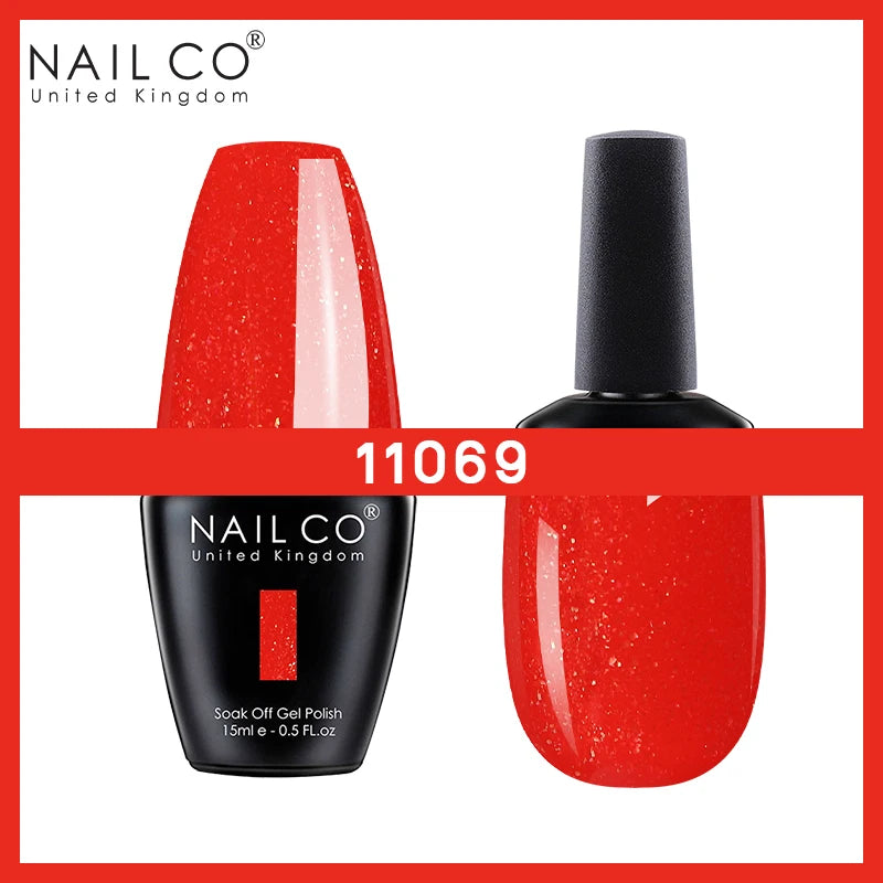 NAILCO Nude Nails Gel Nail Polish UV LED Semi-permant Varnish Hybrid Qme