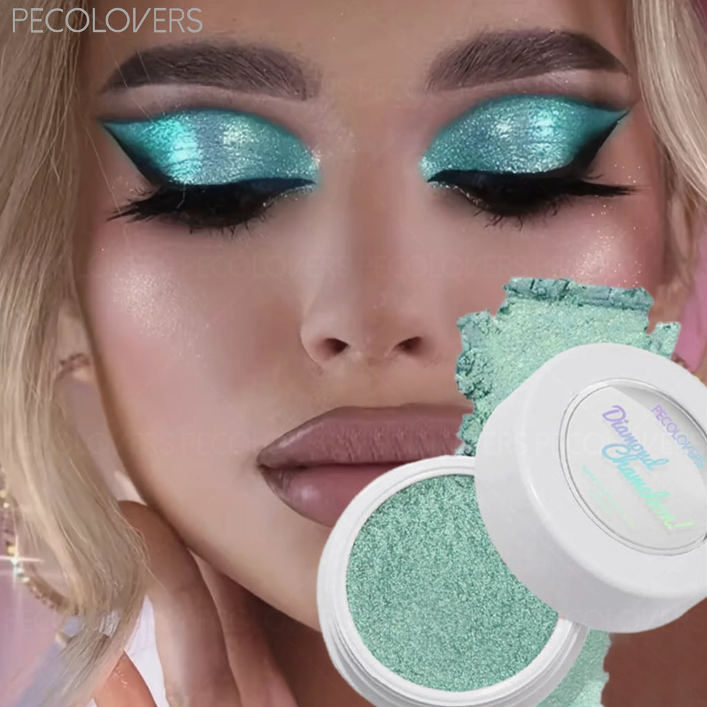 Shiny Chameleon Eyeshadow Palette Gradient Effect Glitchy Glam Makeup Qme