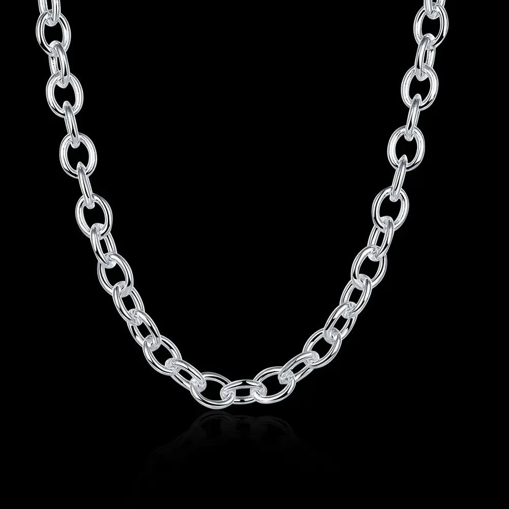Special Offer Fine 925 Sterling Silver Necklace for Woman Men Fashion Charm 20 Inch Chain Luxury Jewelry Lady Party Wdding Gift Qme