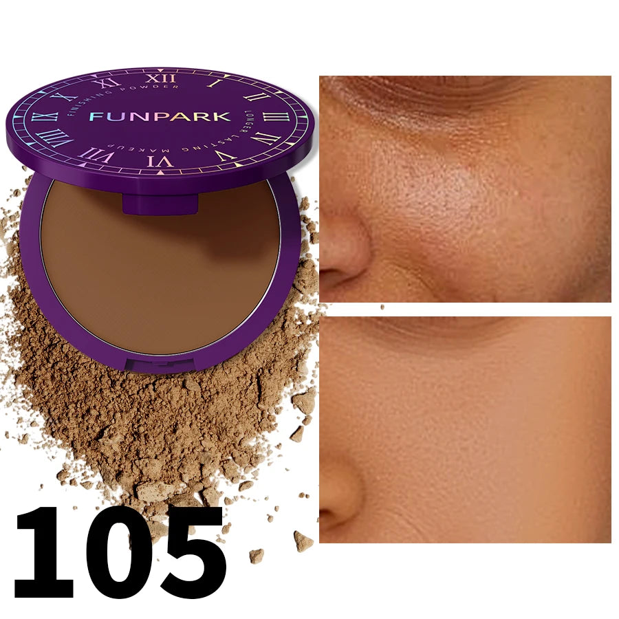 5 Matte Full Coverage Pressed Powder Foundation Oil Control Flawless Qme 105