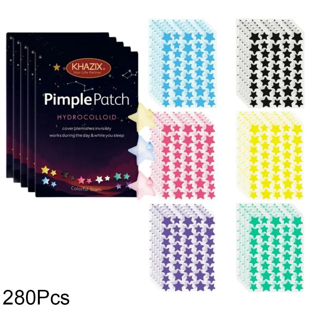 Colorful Stars Pimple Patches 240 Cute Acne Blemishes Covering Qme B-280pcs