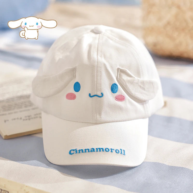 Hello Kitty Kuromi Sun Hat Quick-Dry Dopamine Baseball Cap Summer-Style Baseball Cap Wide-Brimmed Sun Hat Qme
