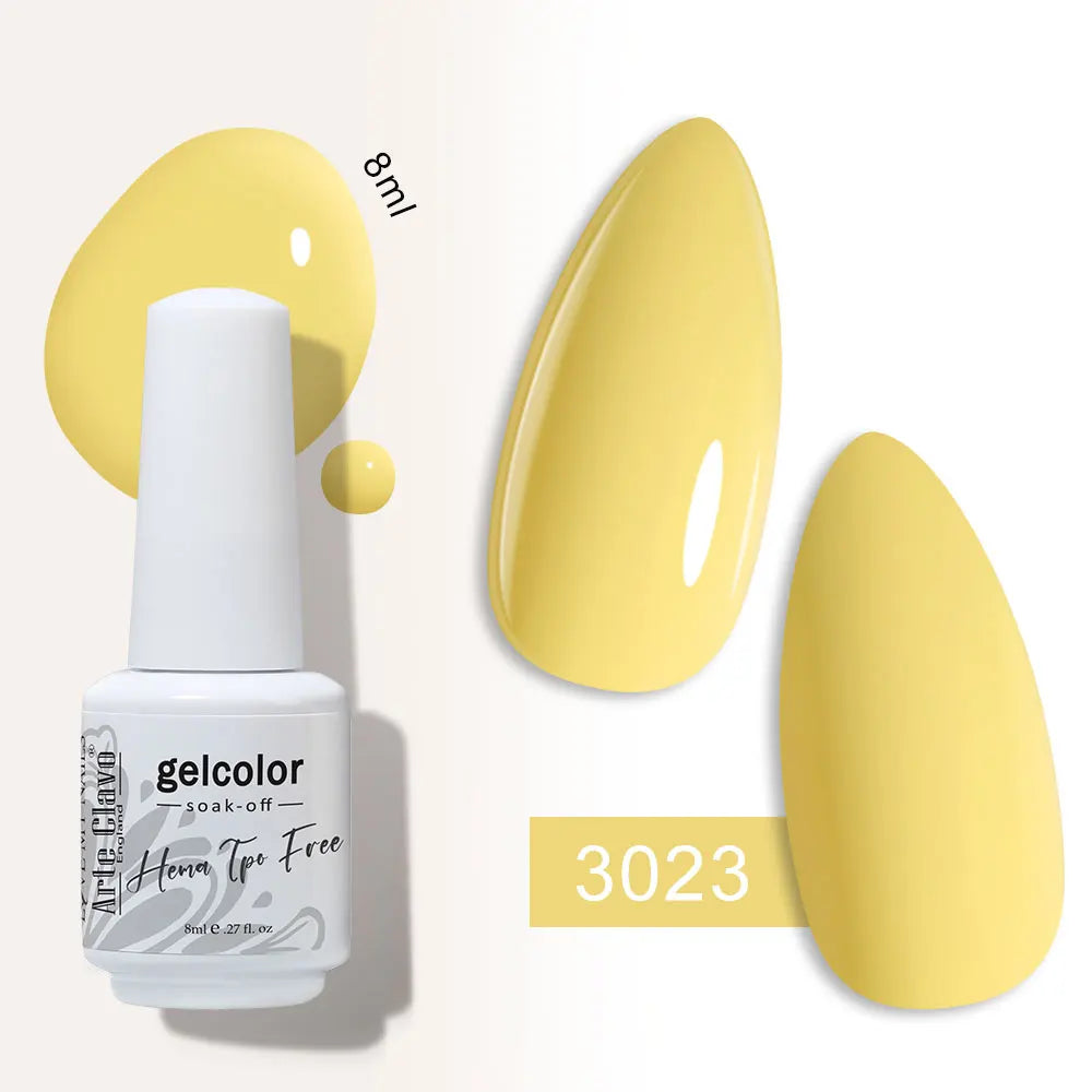 Arte Clavo Semi-permanent Gel Nail Varnish 180 Colors Semipermanent