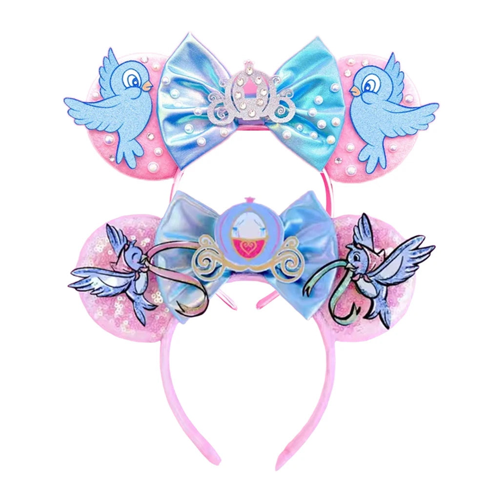 Mickey Mouse Ear Little Bird Headands Women Adult Cosplay Squirrel Hairband For Girls Park Travel Photography Hair Accessory Qme Headband 8