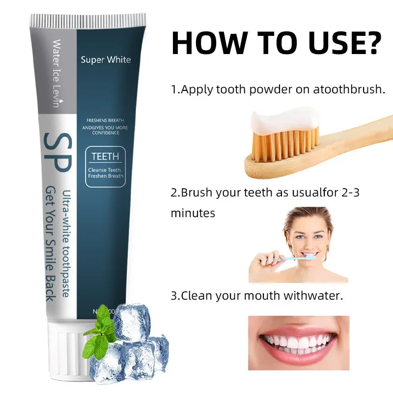 SP Probiotic Toothpaste Whiten Toothpaste Clean Mouth Stain Remove Fresh Breath Soft Foam Protect Gum Whiten Teeth Oral Care Qme