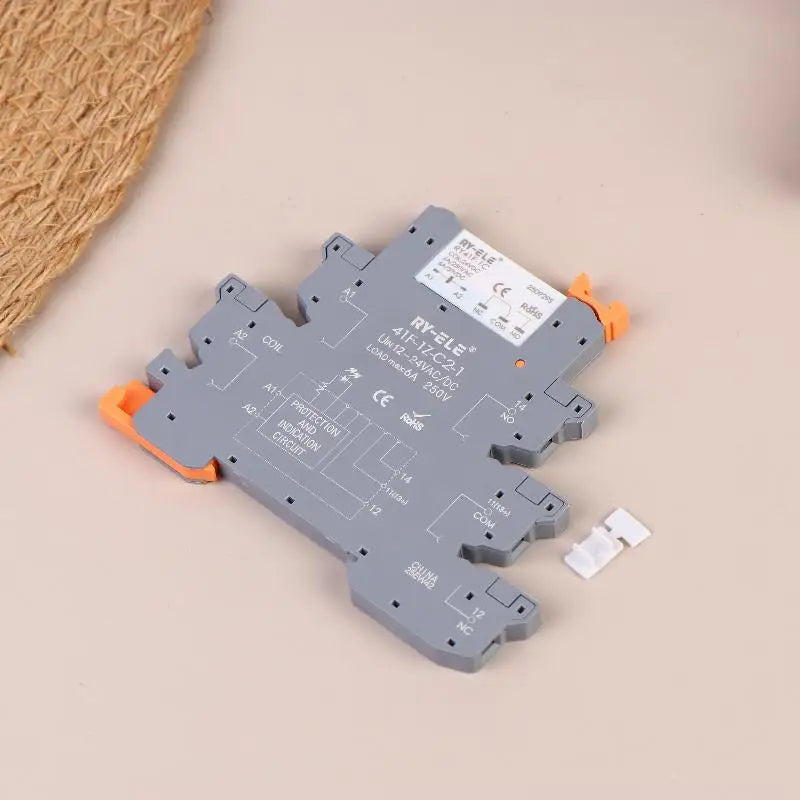 Slim Profile Relay RY41F-1C 12V 24V DC Ultra-thin Electromagnetic Relay Substitute for Hongfa RSL-1C-ZN PLC Interface Relays Qme A2