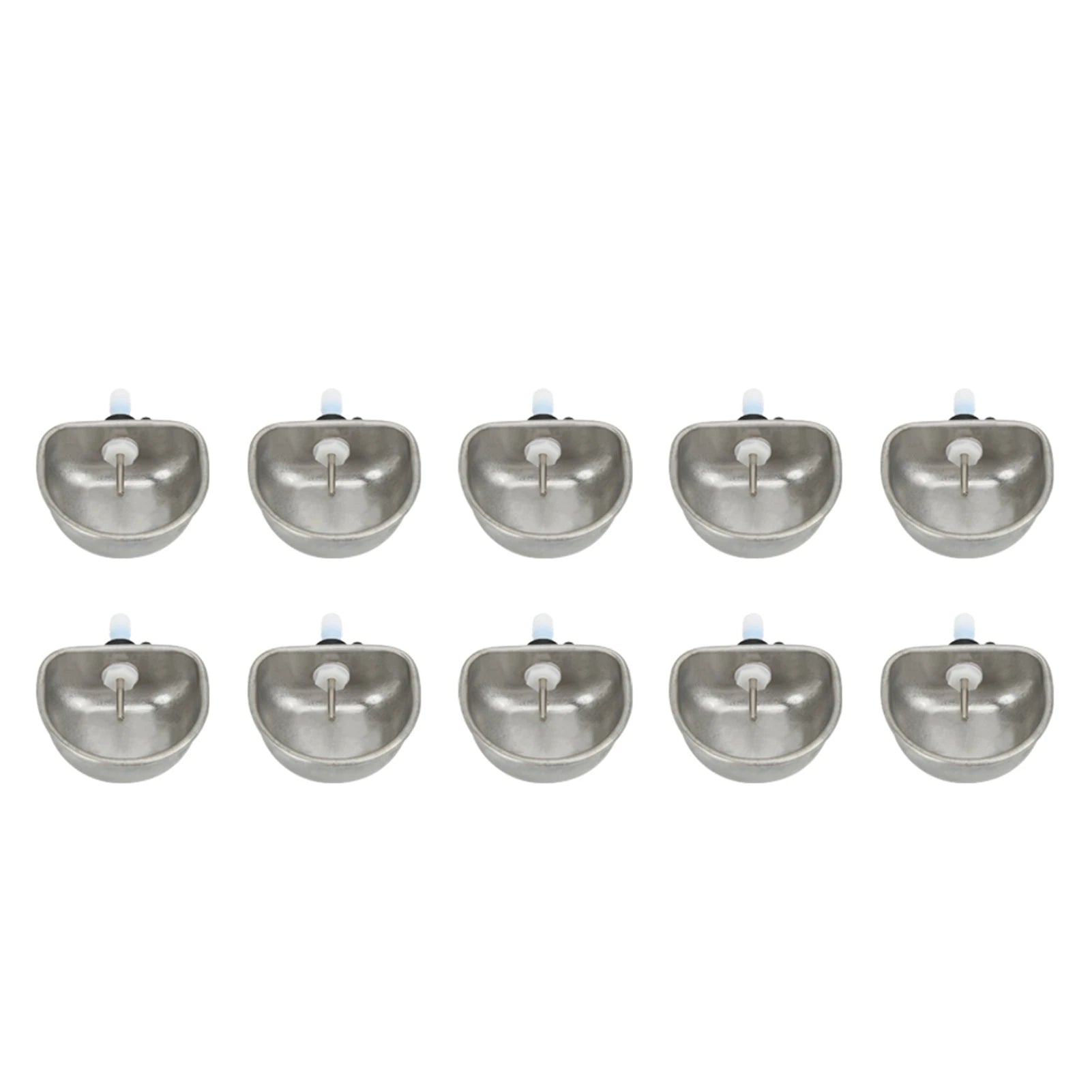 10PCS Rabbit Drinking Water Bowl Stainless Steel Anti Scratch Nipple Water Drinker Automatic Cage Breeding Equipment Feeder Qme