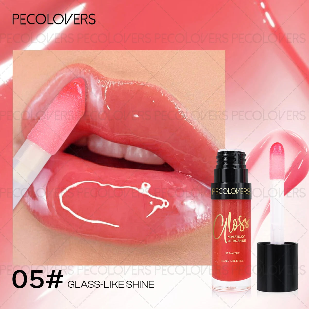 Hydrating Highlight Lip Oil Glaze Silky Moisturizing Gloss Balm Qme 05