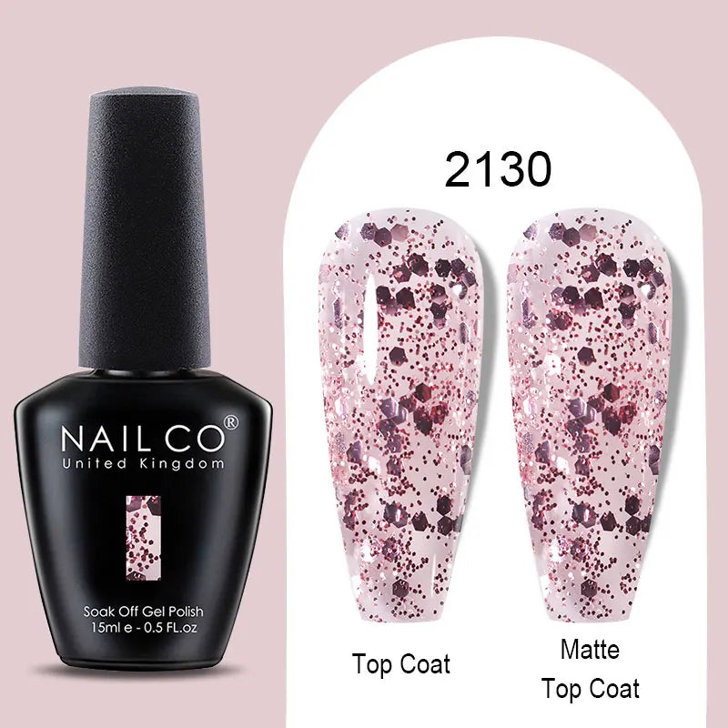 NAILCO Winter Red Gel Nail Polish Semi Permanent Soak Off Varnishes