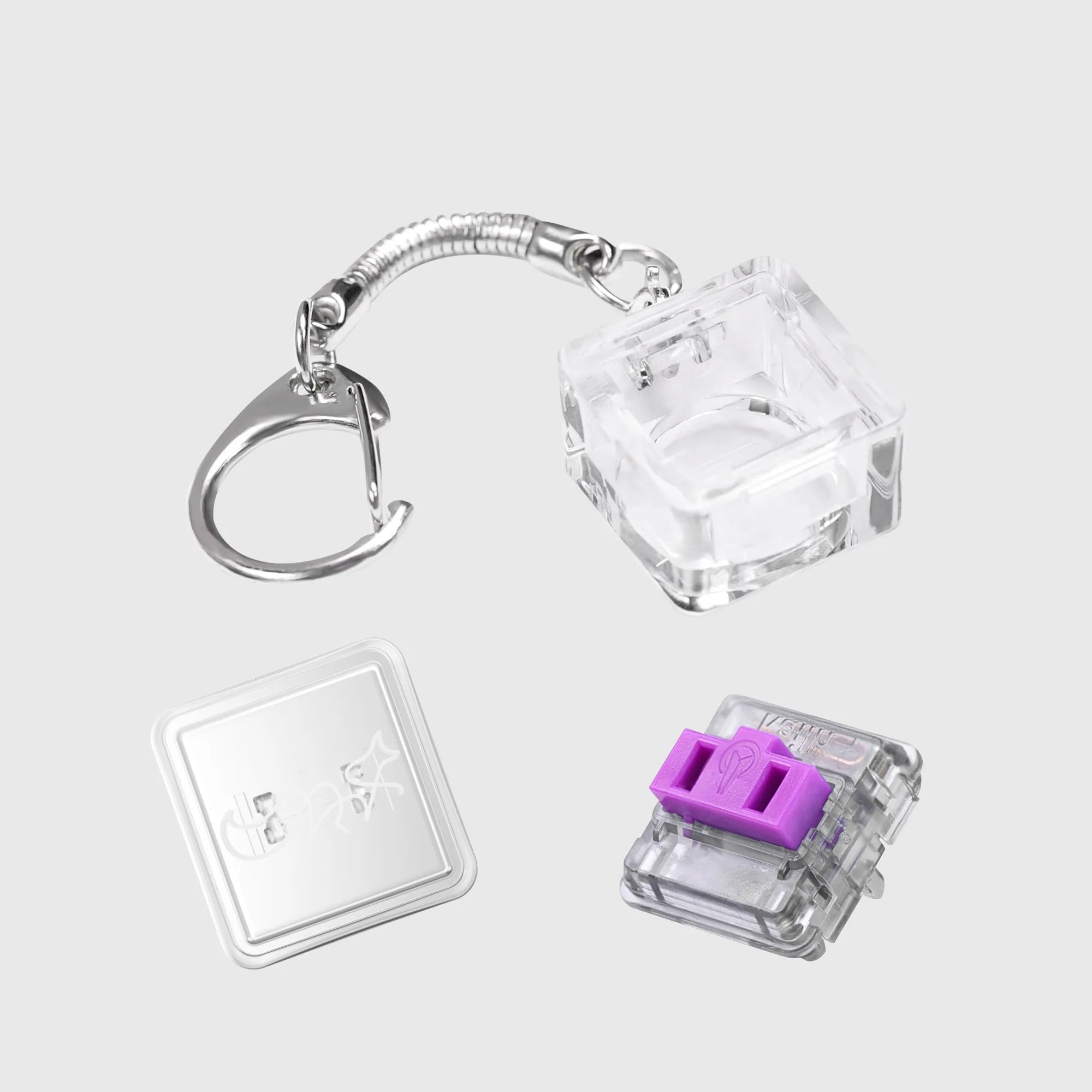 1 Pcs Finger Button Anti-stress Toys Acrylic Mechanical Keyboard Keycaps Office Decompression Calming Children Adults Unzip Toys Qme 1350D01-12