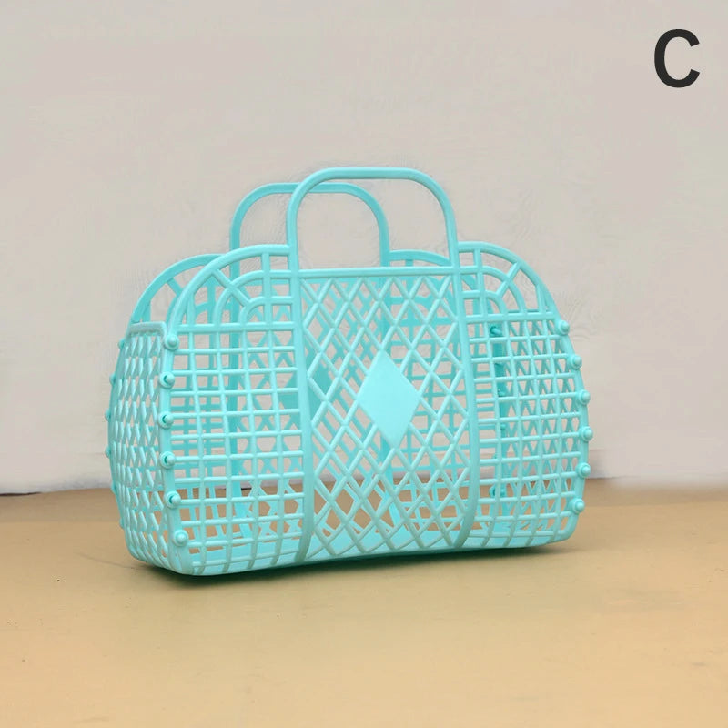 Shopping Basket Home Storage Organization Detachable Shower Plastic Qme C