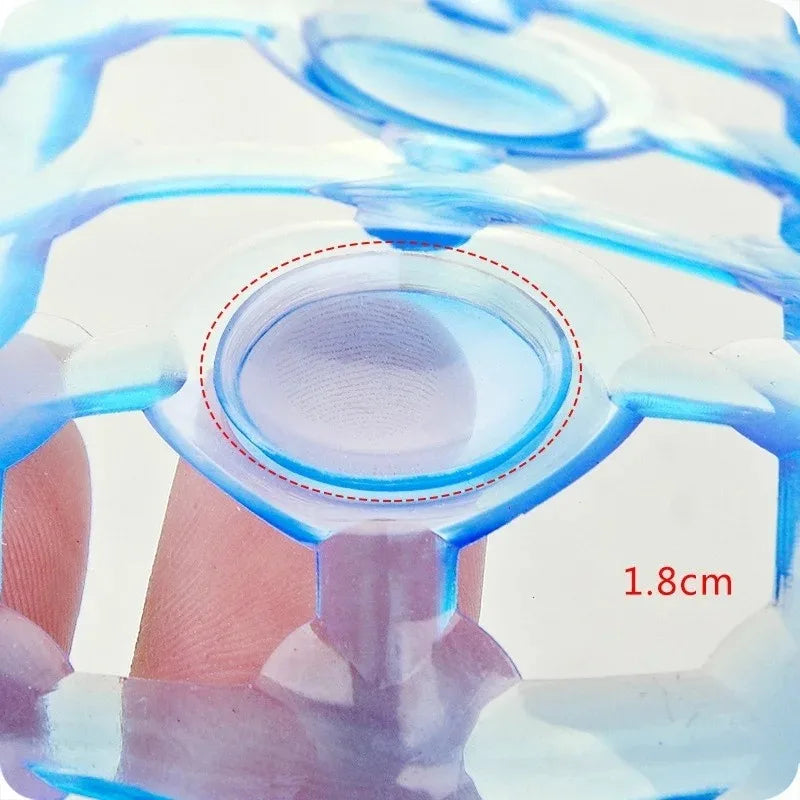 Bathroom Anti-Slip PVC Foot Massage Pad with Strong Suction Shower Suction Cup Particle Design Non-Slip Bathroom Mat Qme