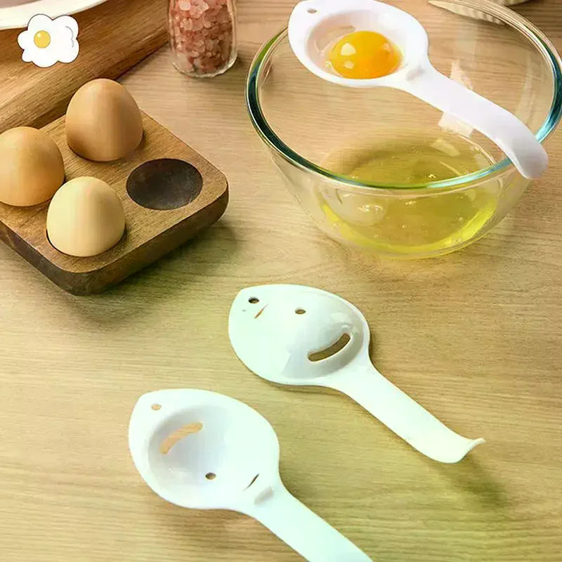 Extended Handle Egg White Separator, Egg Yolk Separator, Egg White Filter, Kitchen Cooking Egg Separator Egg Strainer Qme