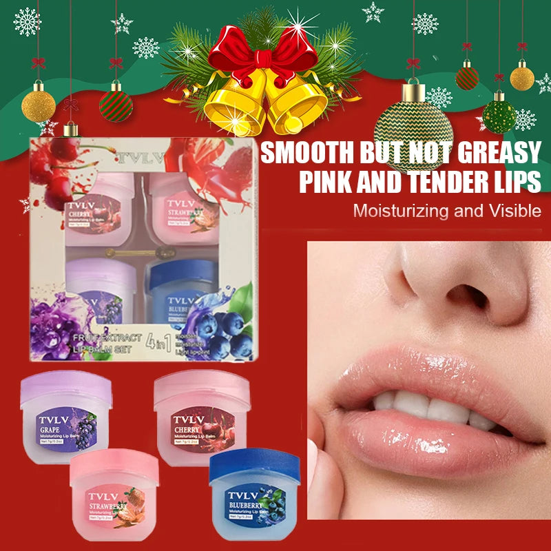 Fruit Lip Balm Spoon Autumn Winter Moisturizing Mask Anti-crack Care Qme