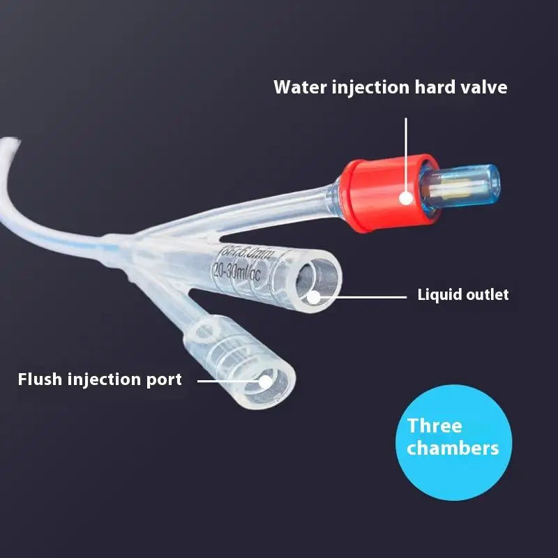 Disposable Medical Silicone 2 Way 3 Urinary Catheters Foley Catheter Qme