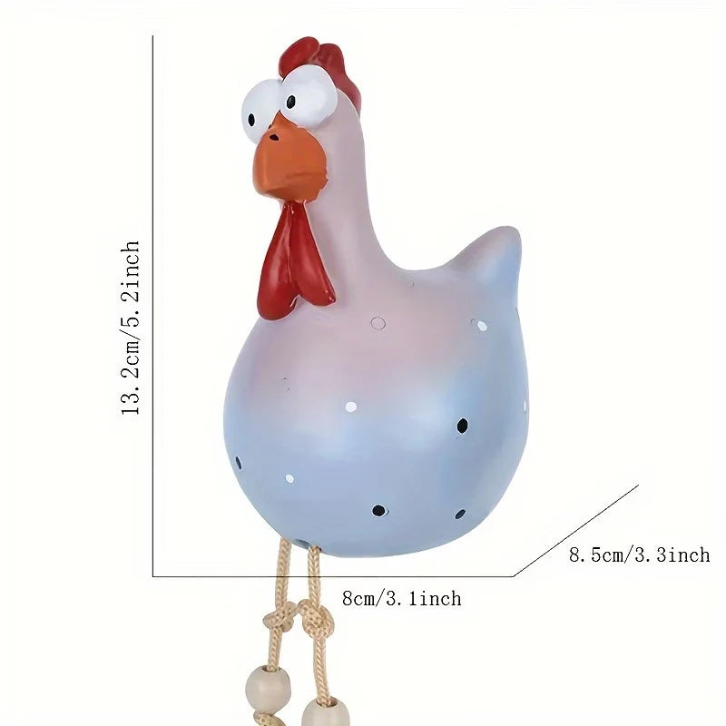 Rooster Figurine Resin Animal Statue Garden Yard Decoration Home Qme