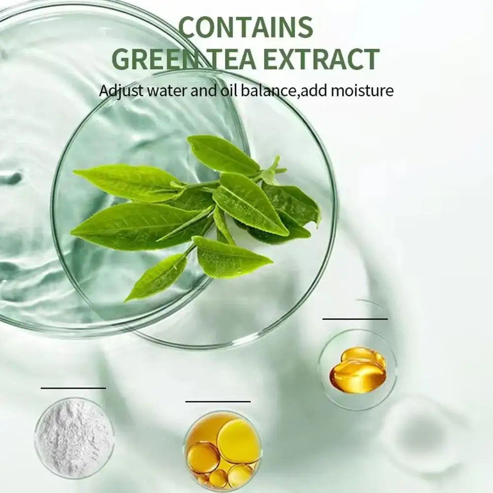 1/3PCS Green Tea Clay Stick For Face, Green Smear Acne Shrink Blackhead Green Tea Extract Facial Mask Pore Cleansing Qme