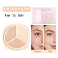 Three-color Concealer Palette Waterproof Long-lasting Contouring Qme 01