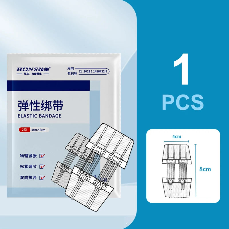 Zipper Tie Wound Closure Patch Hemostatic Fast Without Suture Outdoor Qme white 2 deduction