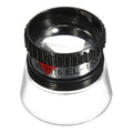 Professional Portable 15X Magnifying Glass Fit Jewelry Map Reading Qme Black