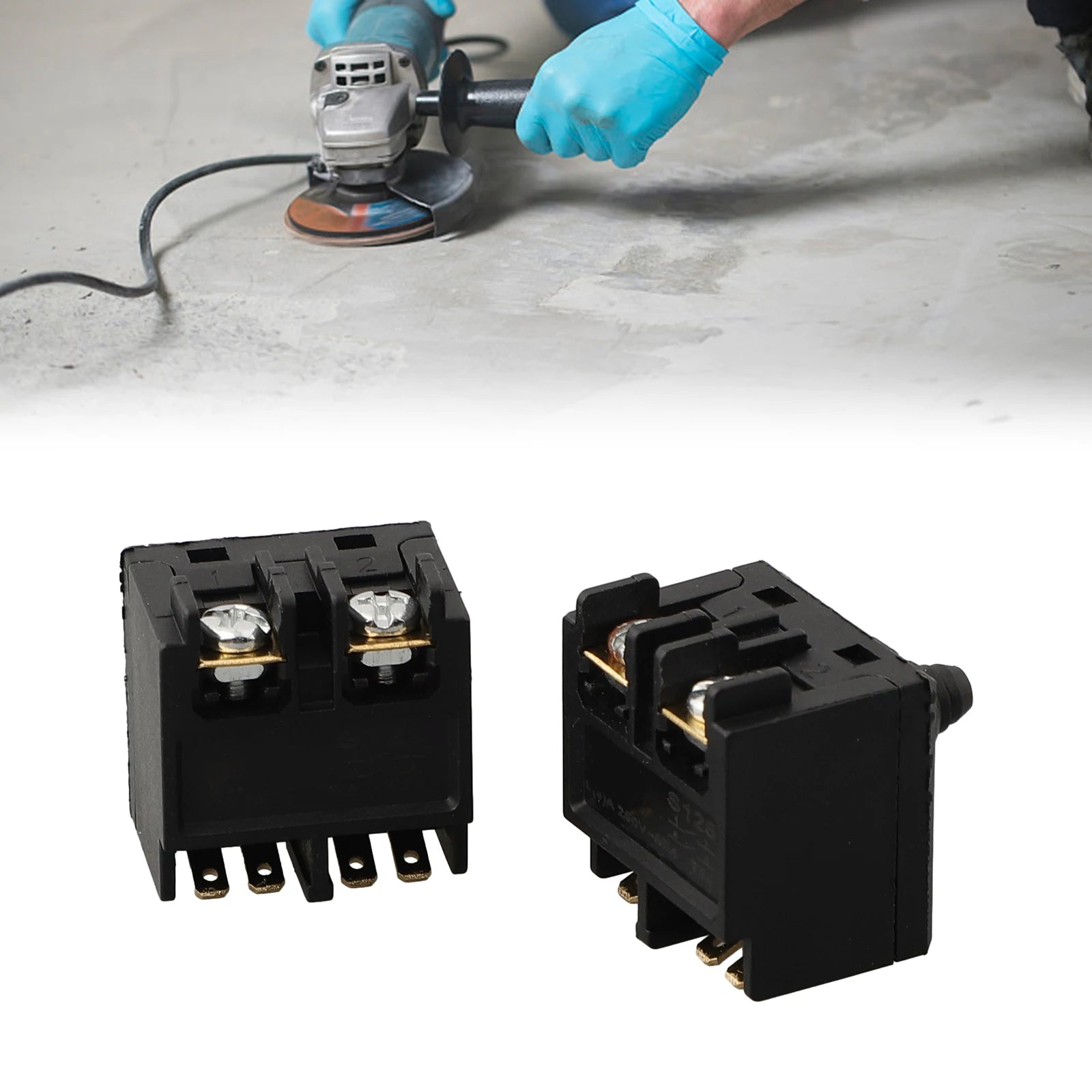 2PCS Replacement Push Button Switch For Angle Grinder 100 Polisher Accessory Power Tools Parts Accessories Qme