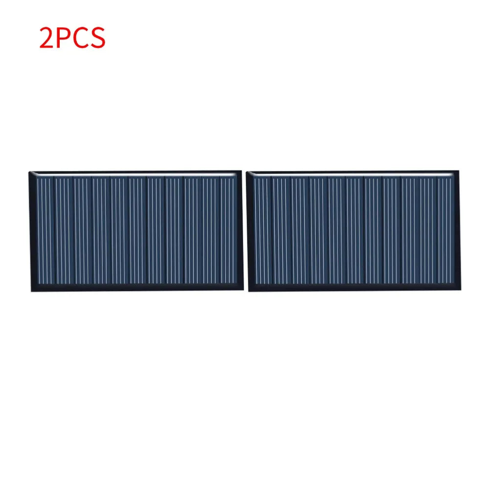 80x45mm 5V 75mA Zonnepaneel Drop Lijmraad DIY Zonne-Silicium Panelen Raad Polykristalline Tuin Licht Macht Accessoires Qme 2pcs