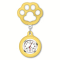Cute Cat Paw Nurse Watch Brooch, Silicone With Clip, Retractable Telescopic Health Care Nurse Doctor Paramedic Medical Pocket Qme YELLOW