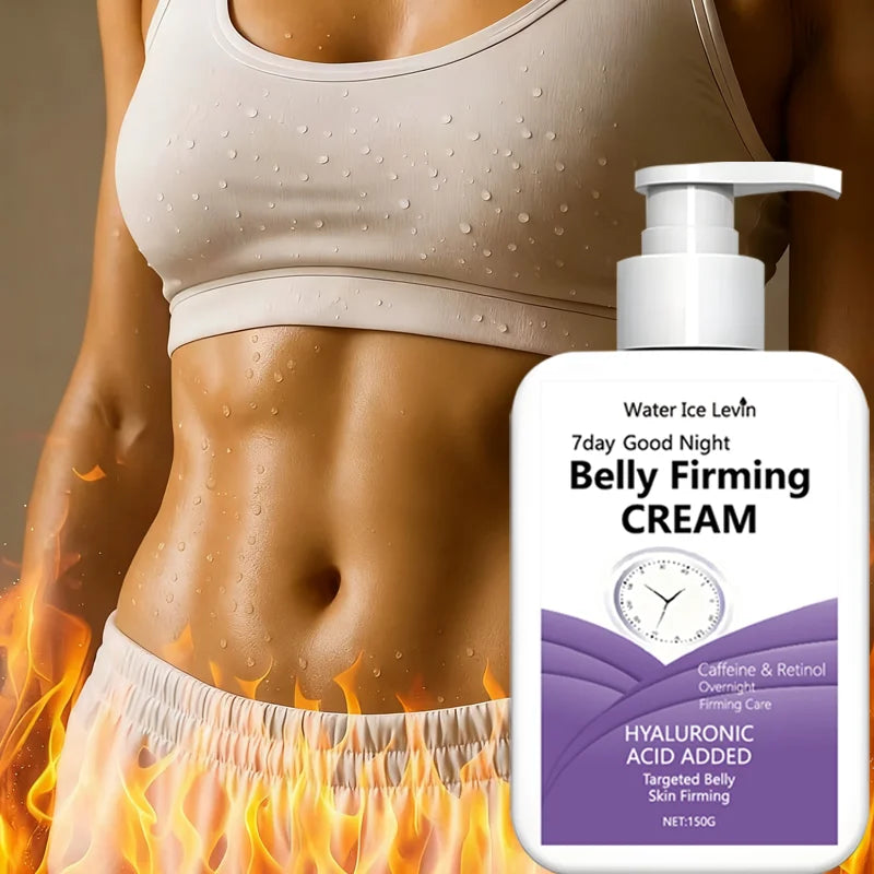 7-Day Good Night Belly Firming Cream with Caffeine & Retinol - Overnight Targeted Firming Care Qme
