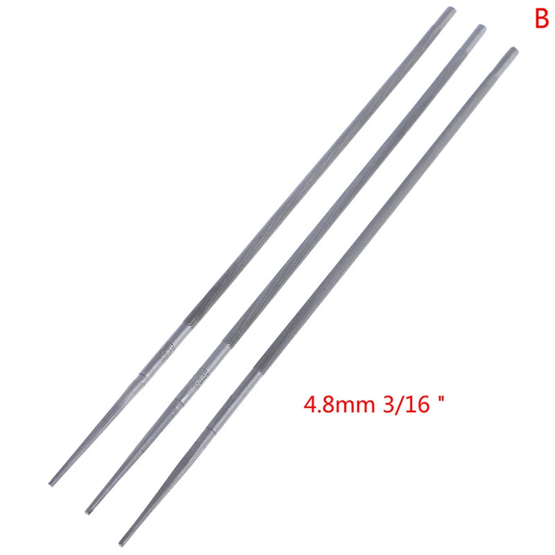 3pcs Round Chainsaw Saw Chain Files Sharpening Chainsaw Chains Hand Tools Qme 4.8mm