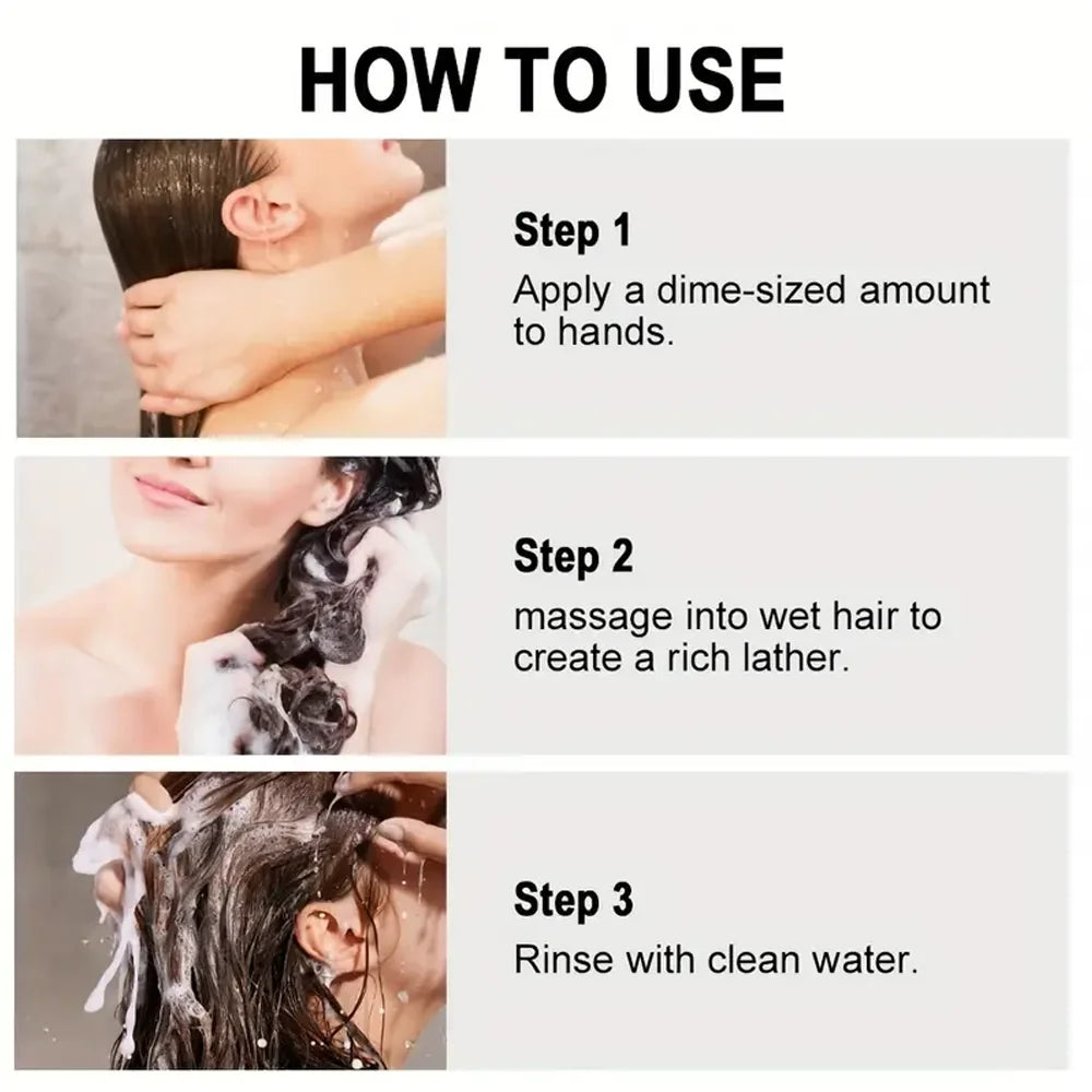 Rosemary Biotin Shampoo Hair Growth Deep Cleansing Scalp Care Oil Control Strengthening Hair Root Shampoo 150ml Qme