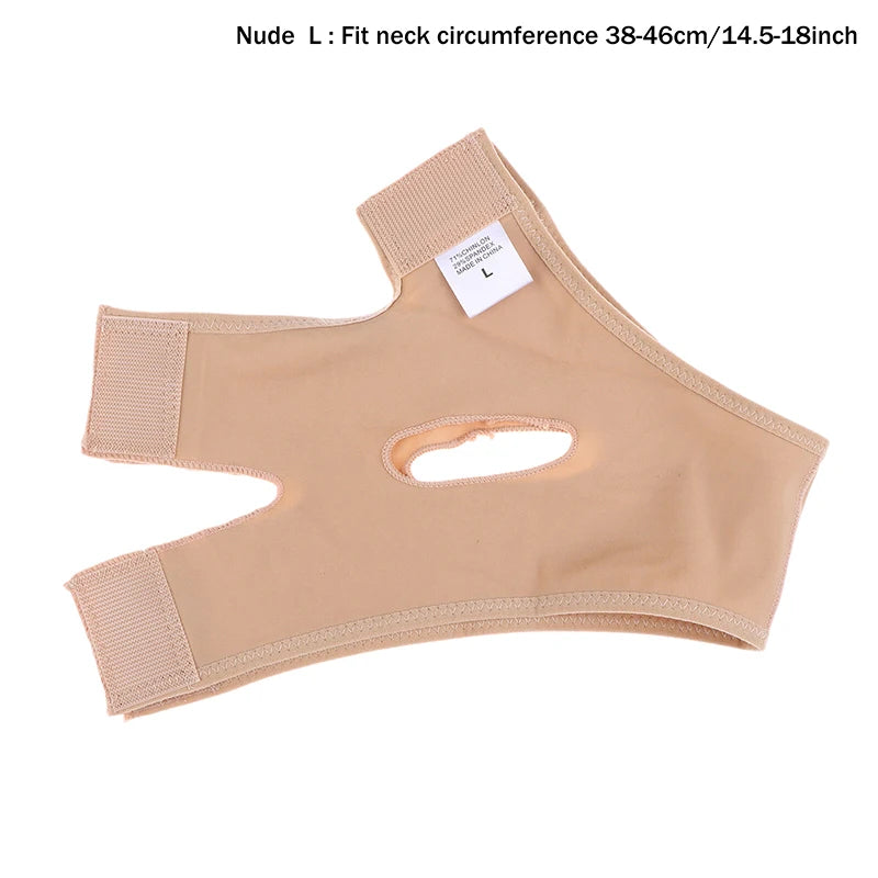 Face Lift Up Mask Cheek Chin Neck Slimming Thin Belt Strap Beauty Qme L Nude