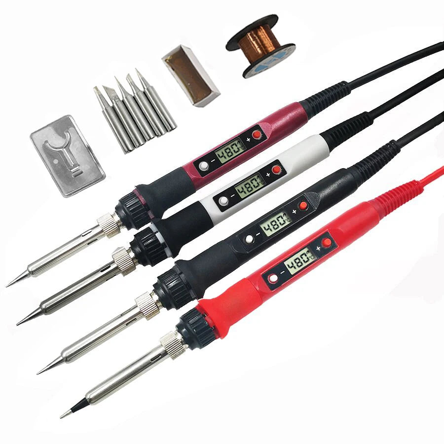 Soldering Iron 60W 80W Adjustable Temperature Electric Solder Rework Qme