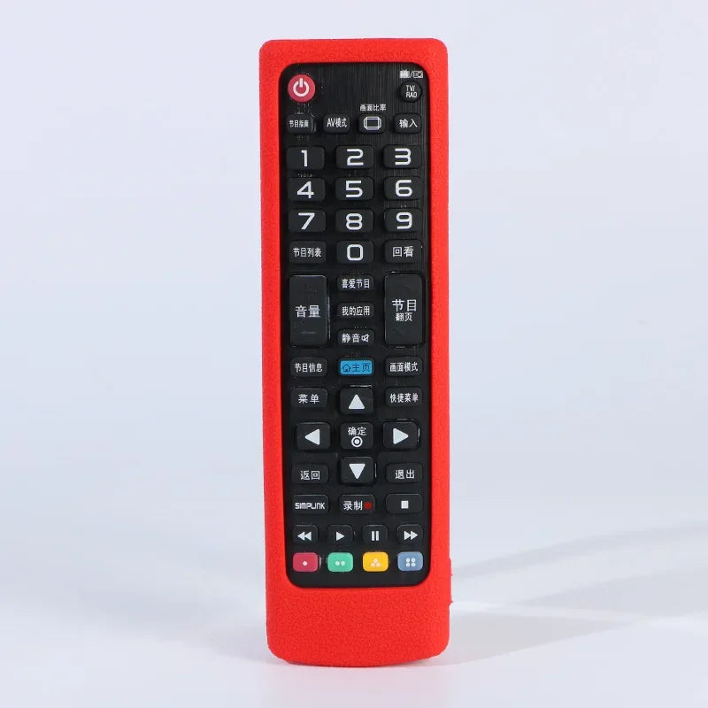Silicone Case Protective Cover Fit for LG AKB75675311 AKB75095308 AKB76037605 AKB Series Smart TV Remote Control Dustproof Cover Qme Red