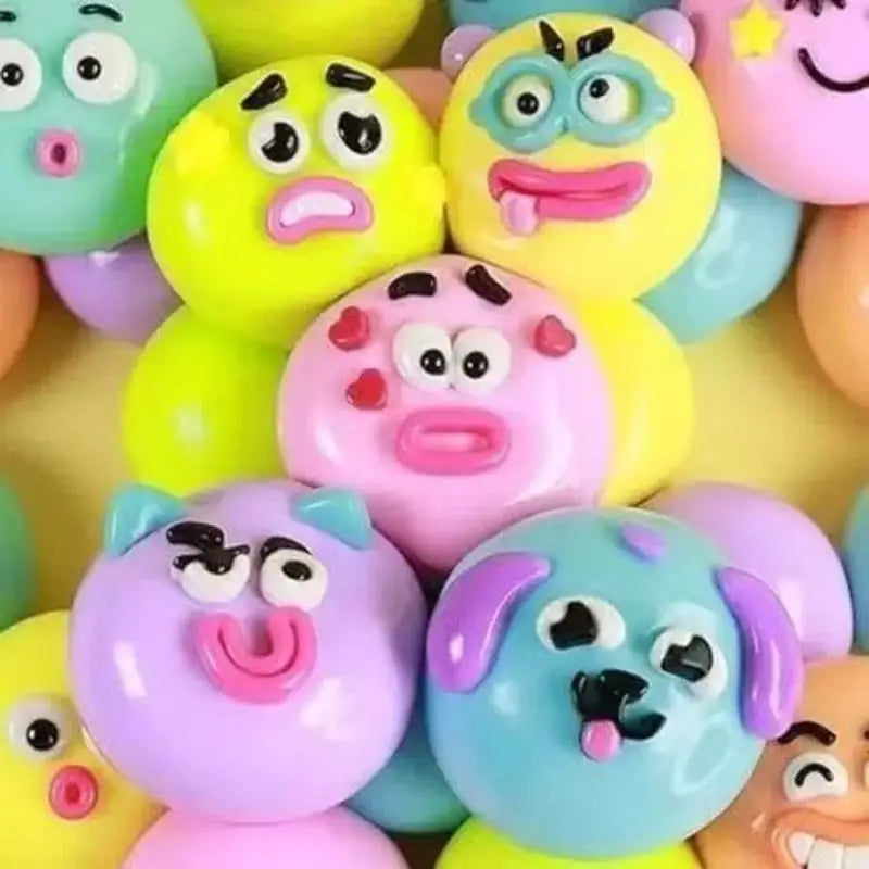 Stress Relief Squeeze Toy Cute Dog Face Swap Slow Rising Soft Qme