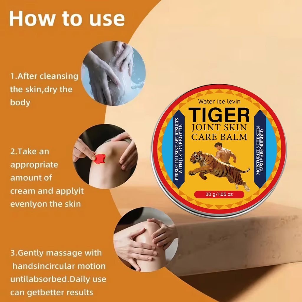 Easily Absorbed Tiger Joint Skin Balm Infused Bee Venom Collagen NMN Daily Moisturizing Body Cream Qme