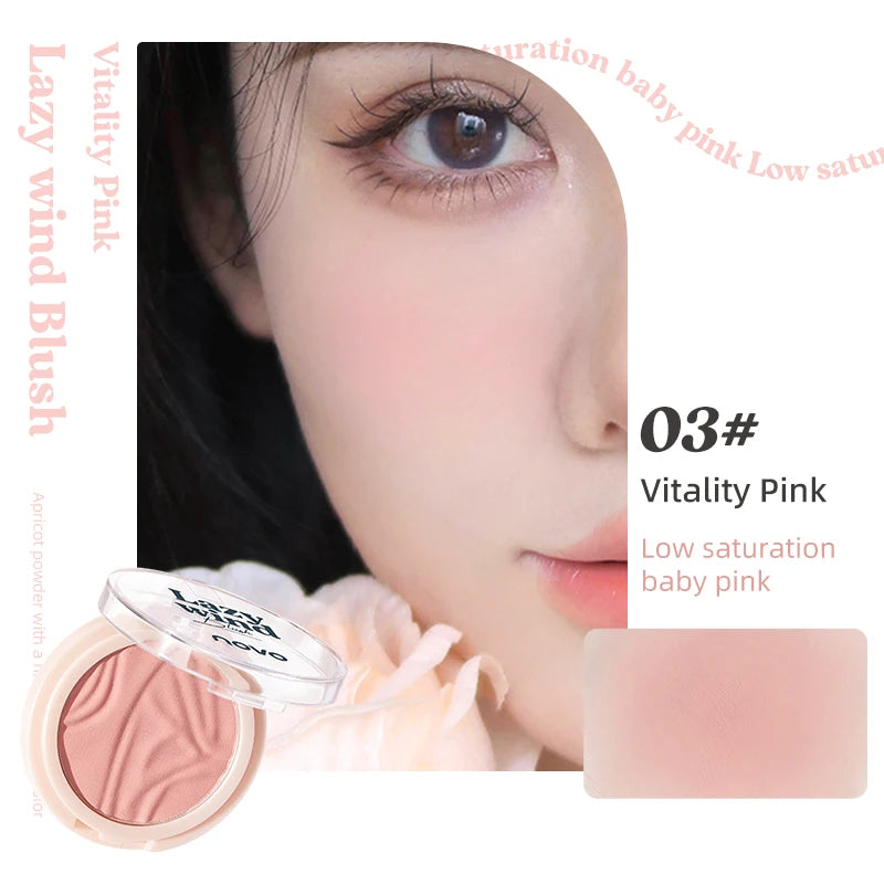 Single-color Matte Contour Blush Energizing Brightening Skin Tone Qme 03