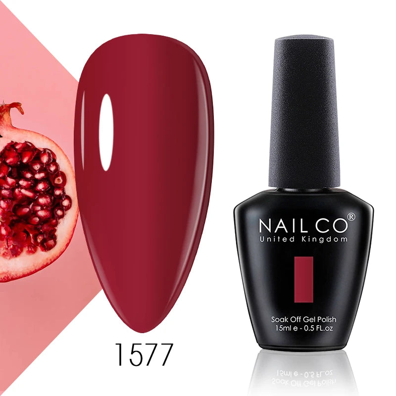 NAILCO 131 Colors Nail Gel Polish Off LED Semi Permanant Art Hybrid Qme