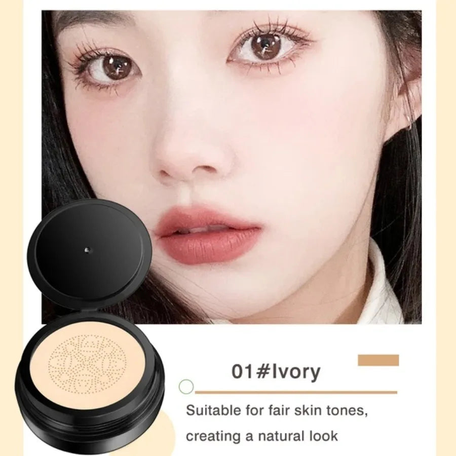 Snail Collagen BB Cream Mushroom Head Air Cushion CC Cream Face Concealer Brightening Moisturizing Foundation Cream Waterproof Qme 01