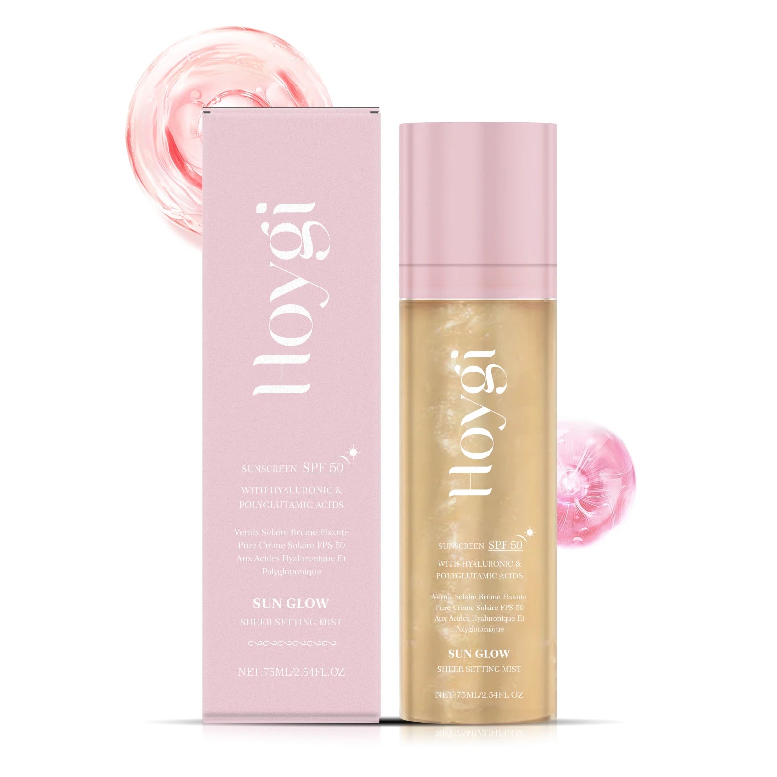 Spf 50+ Setting Spray Oil Control Matte Finish Long-Lasting Natural Non-greasy Waterproof Face Fixer Makeup Mist Spray Qme 75ml Boxed