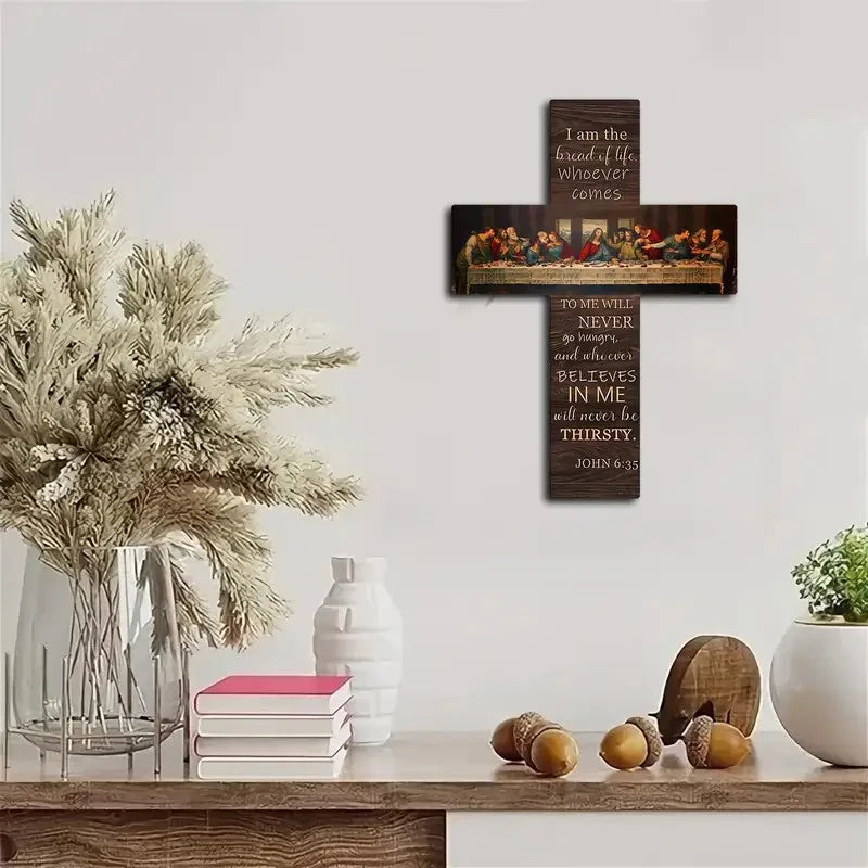 Home Decoration Pendant Wall Card Bible Scripture Hangingwooden Sign Qme