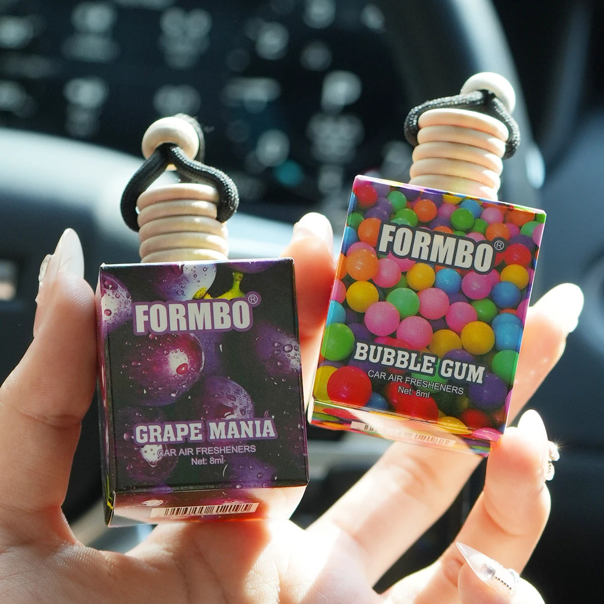 Sweet Fruit Car Perfume Lasting Light Fragrance Odor Removing Fresh Qme