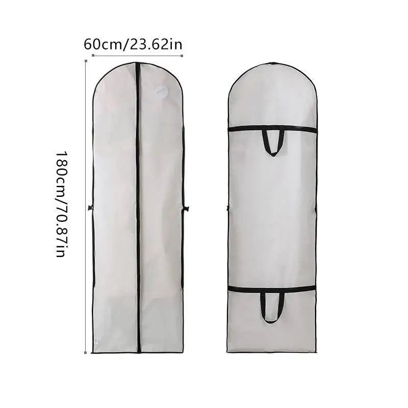 Dustproof Storage Cover Travel Wedding Closet Use Clothes Dust Qme White