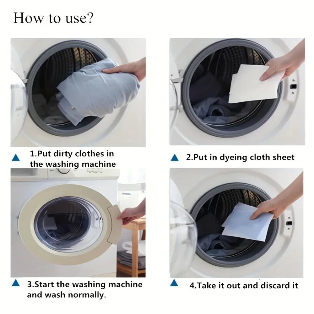 Anti-Staining Clothes, Laundry Paper, Color-Absorbing Sheets, Washing Machine Anti-Cross-Color Laundry Sheets Qme