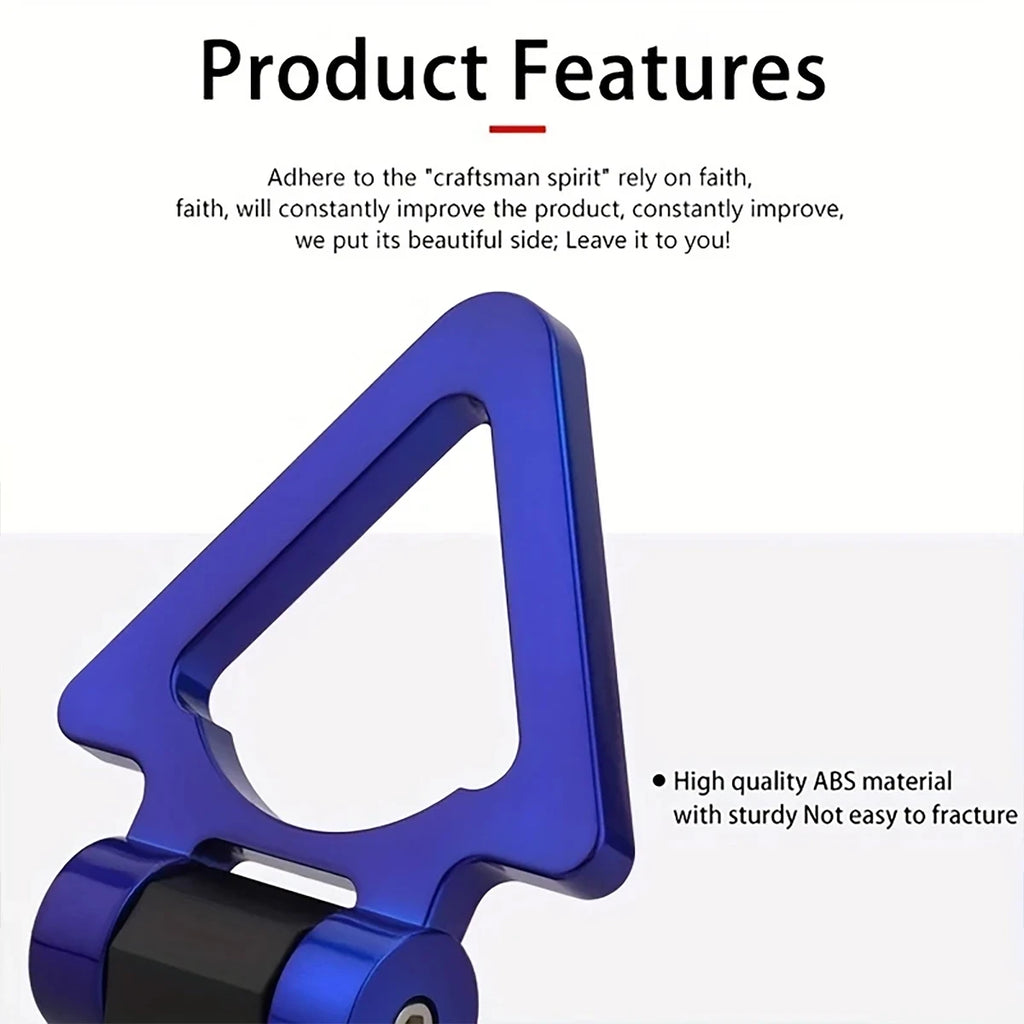 Car Triangle Shaped Tow Hook Decorations Trailer Sticker Exterior ABS Qme