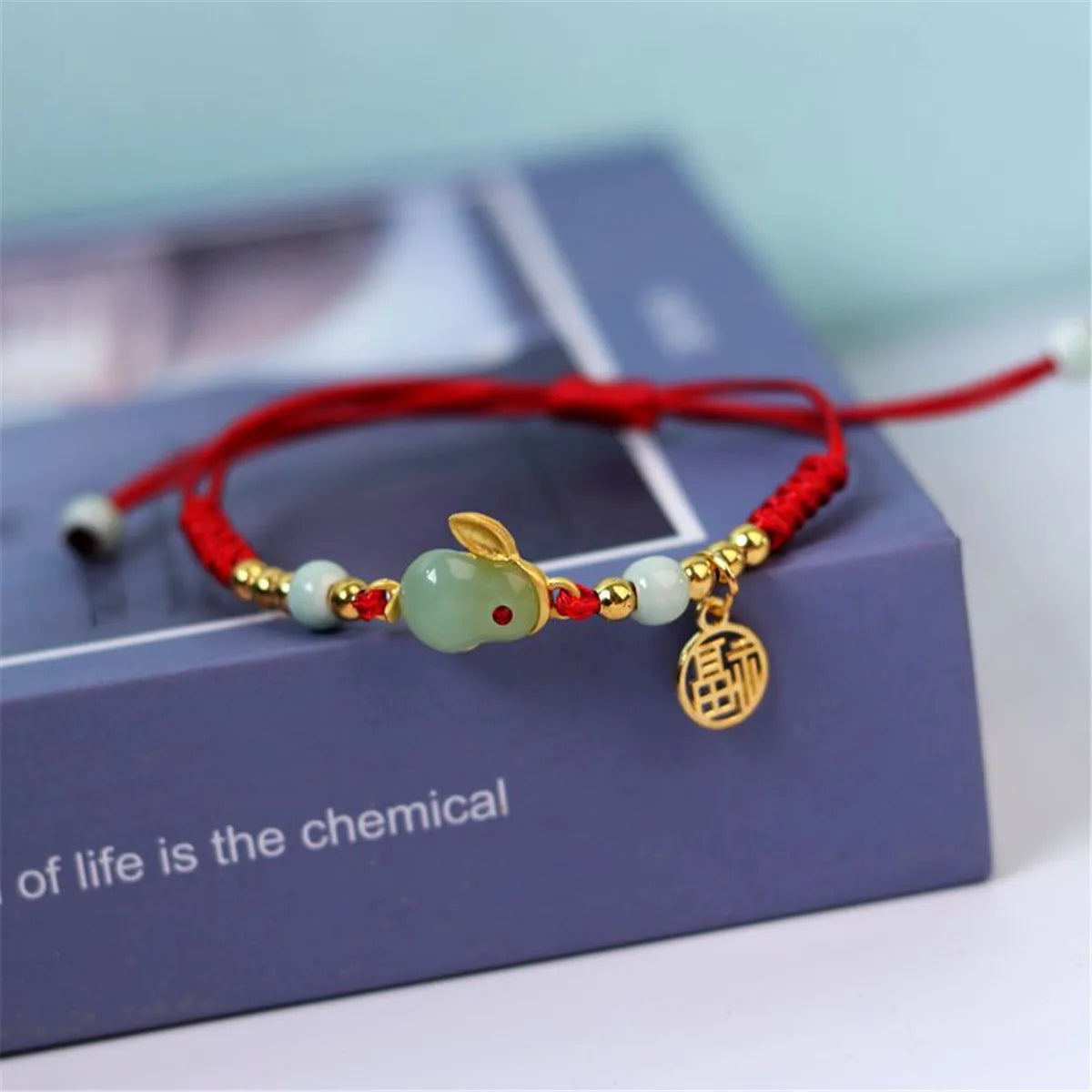 Cute Rabbit Charm Versatile Ceramic Woven Bracelet Hip Hop Kawaii Pendant Rope Chain Jewelry Gift Wholesale Chinese Bracelet Qme Style 4