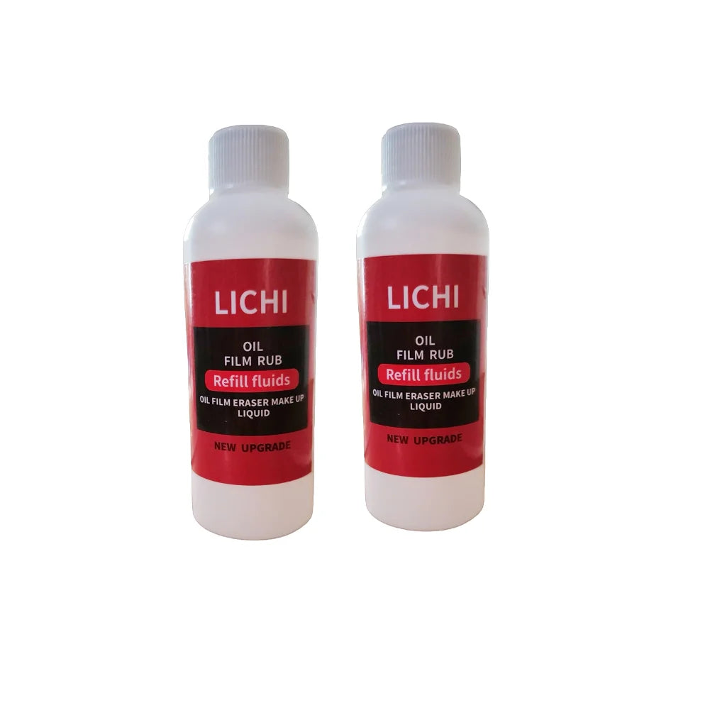 Car Glass Oil Film Remover Glass Cleaning Board Hydrophobic Glass Coating for Windshield Clear Window Auto Cleaner Tool Qme 2Pcs 100ML